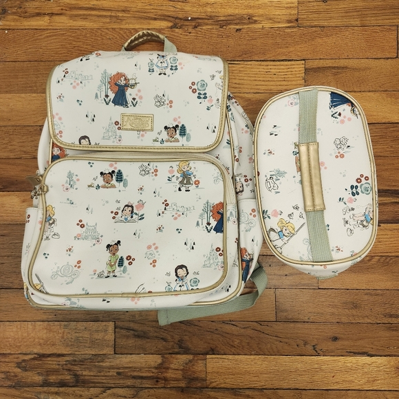 Disney Other - Disney Store Animators Collection Princesses Mint Green Backpack & Lunch Box Set